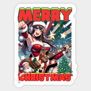 Kawaii, Anime Girl, Christmas, Merry Christmas | Catsie Cat Sticker